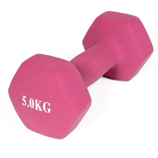 Neopreen gecoate dumbbells (set van 2) 5 kg Gladiatorfit