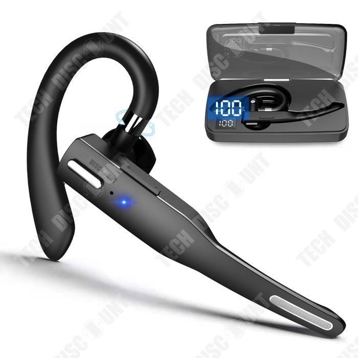 Auriculares Bluetooth - TD® - Modelo de 500 mAh - Resistentes al agua - Bluetooth 5.1 - Batería de larga duración