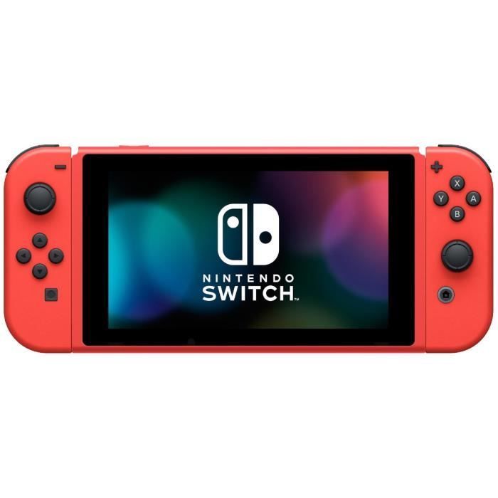 Nintendo Switch Console • Mario Limited Edition (Red & Blue) + Carrying Case