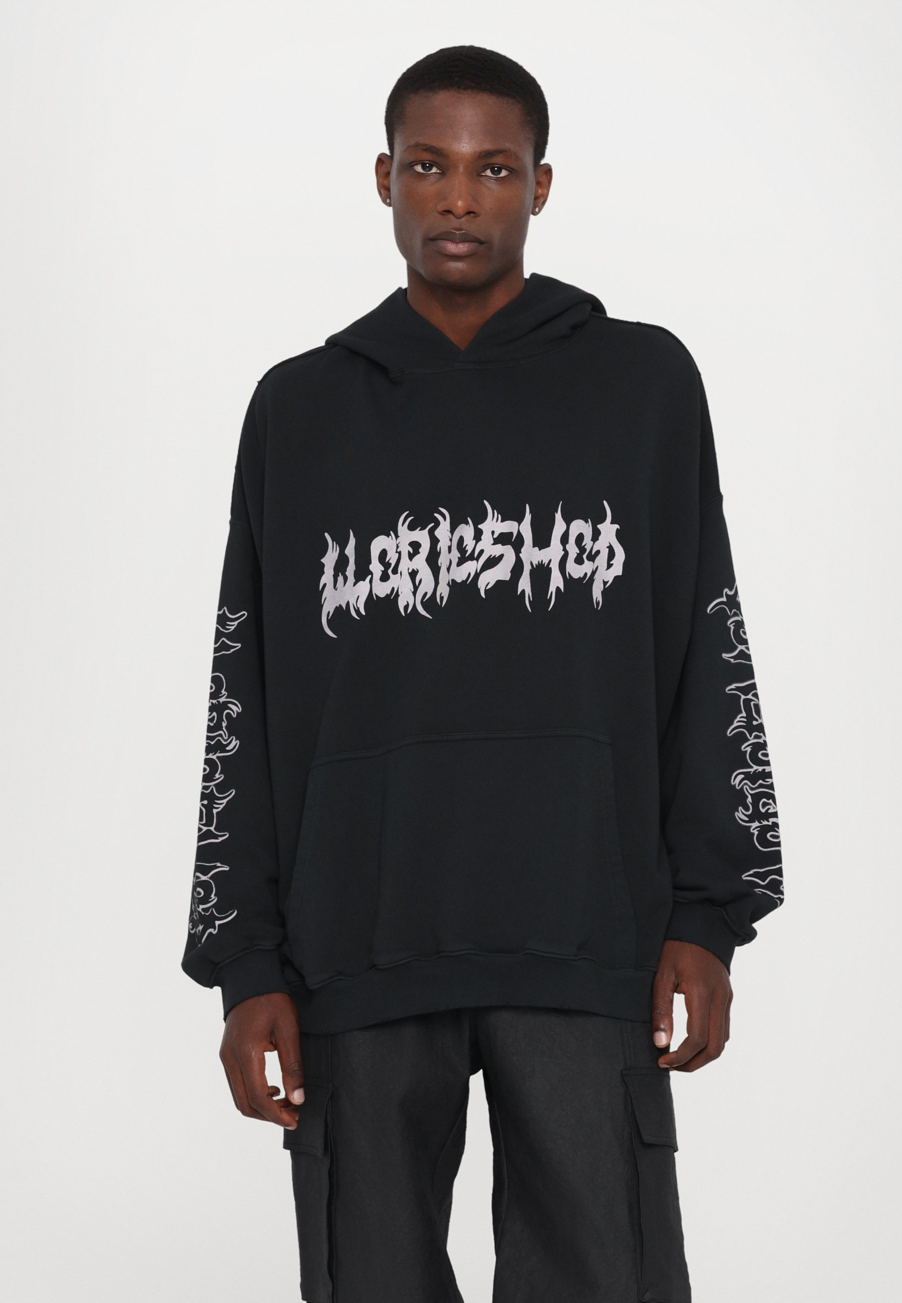 032c FAITHLESS OVERSIZED UNISEX - Sweatshirt - verwaschenes Schwarz