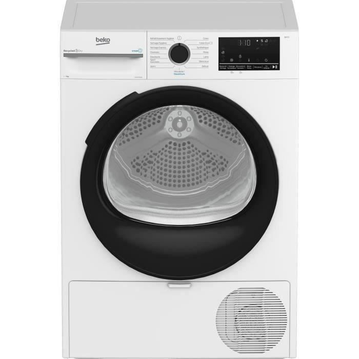 Asciugatrice a pompa di calore BEKO b300 D3H27493W - 7 kg - Induzione - Larghezza 60 cm - Sensore di umidità - Bianca