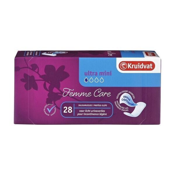 „Kruidvat Discreet Protection Ultra Mini“ įklotai šlapimo nelaikymui<br>28 vnt.