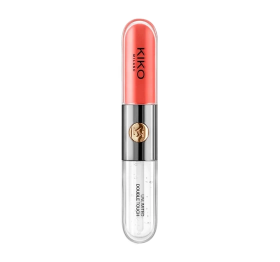KIKO Milano Unlimited Double Touch dwuetapowa pomadka w płynie 114 Orange Red 2x3ml
