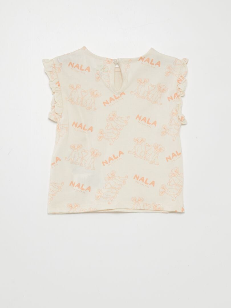 De Lion King T-shirt en legging set - WIT
