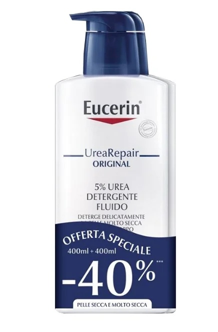 EUCERIN Eucerin Bipacco Urea 5% απορρυπαντικό 400 ml + 400 ml