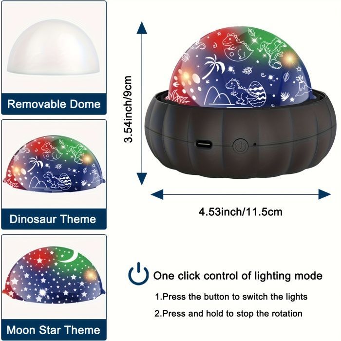 Projecteur Étoiles 3 en 1 - Veilleuse Enfant, Changement de Couleur, Lune et Étoiles Galaxie - Lumière d'Intérieur pour Chambre