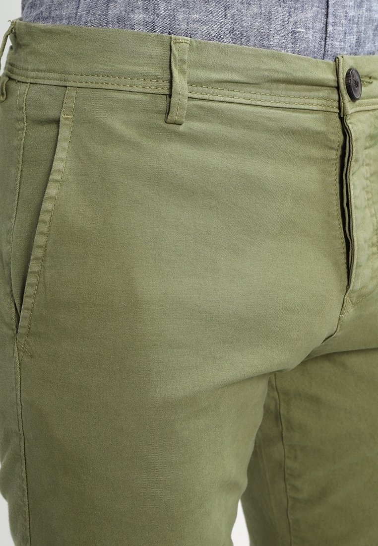 Geselecteerde Homme Chinos - olijfgroen