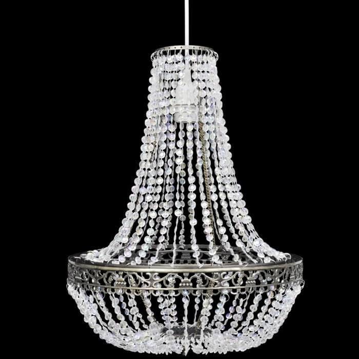 vidaXL Lustre suspendu Crystal 36,5 x 46 cm