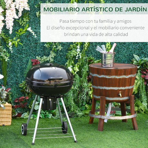 Barbacoa De Carbón Outsunny 846-021