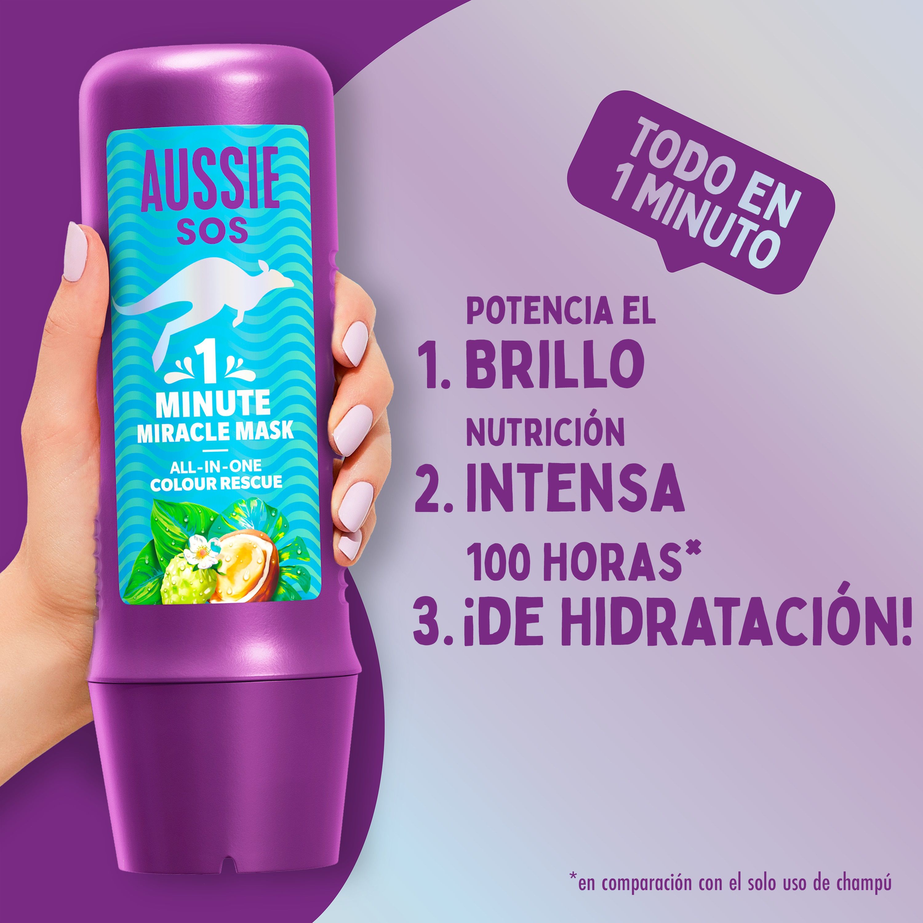 SOS 1 Minute Miracle All In One Colour Rescue maska za kosu Maske za kosu