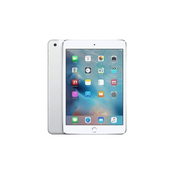 iPad mini 4 (2015) Wifi+4G - 64 Go - Argent - Reconditionné - Etat correct