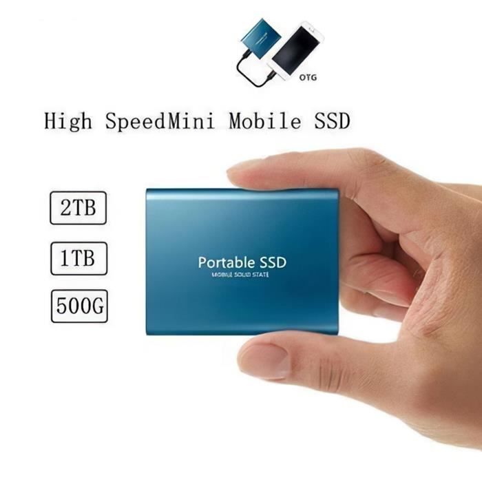 High-Speed Portable External SSD - 500GB - Green