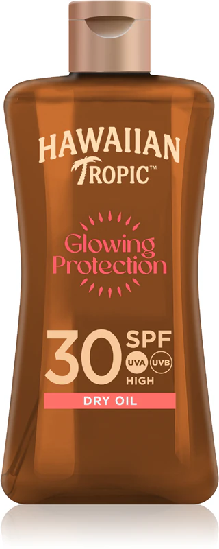 Zářící ochranný suchý olej Hawaiian Tropic SPF 30