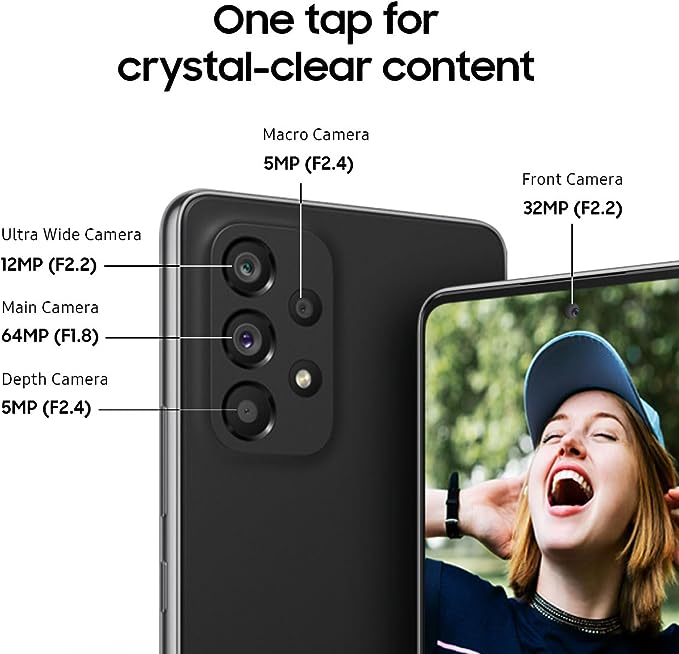 SAMSUNG Galaxy A53 5G A-sarjan matkapuhelin, Android-älypuhelin