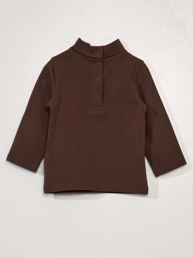 Effen jersey T-shirt - BRUIN