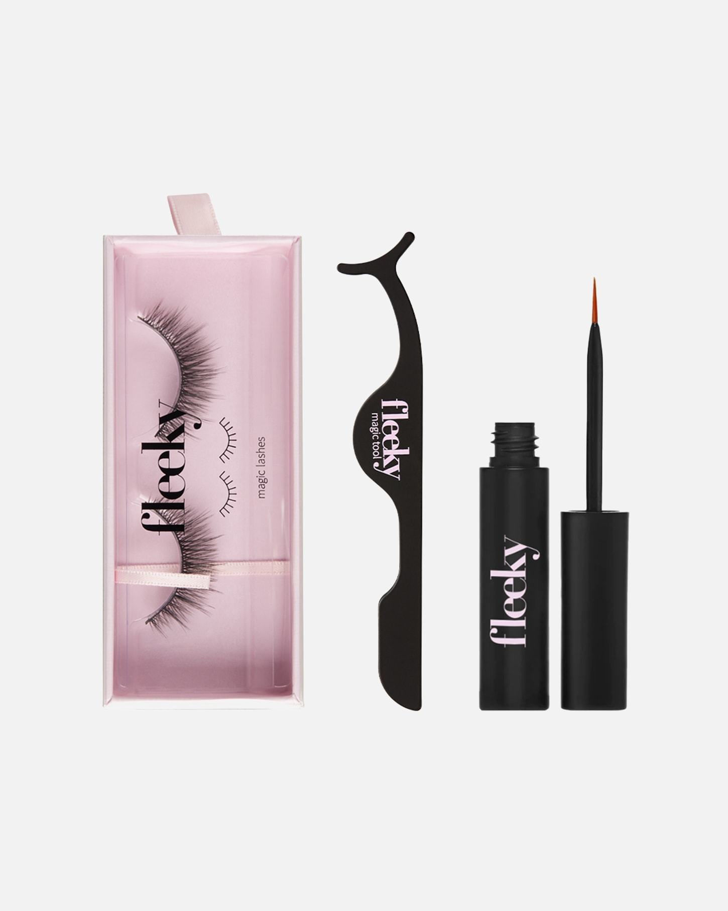 Fleeky Magic Eyelash Set – Umjetne trepavice s ljepilom i alatom – 1 komad