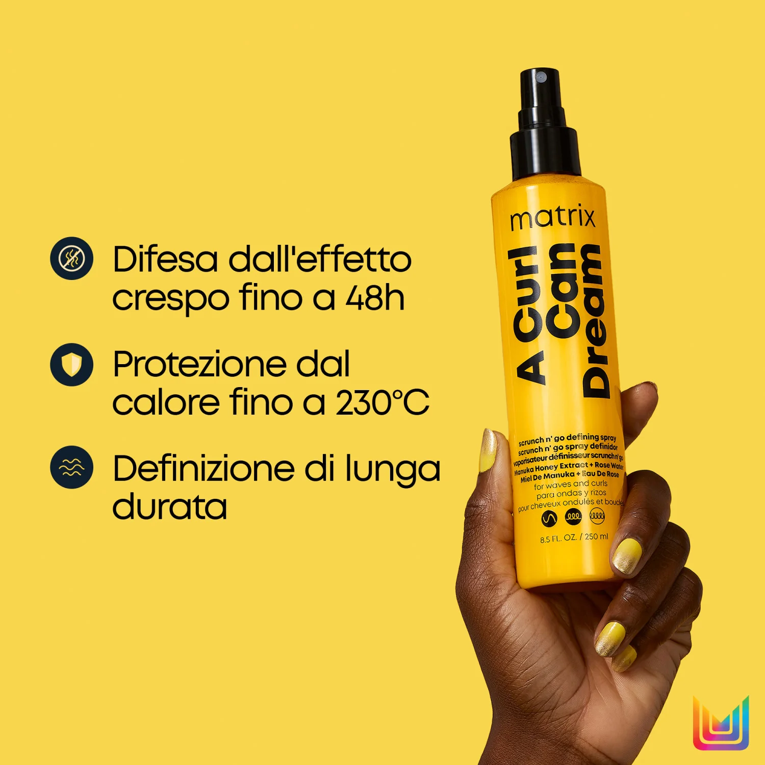 Total Results A Curl Can Dream Scrunch N' Go Defining Spray - Spray Capelli Styling & Finish, Spray Termo Protettivo