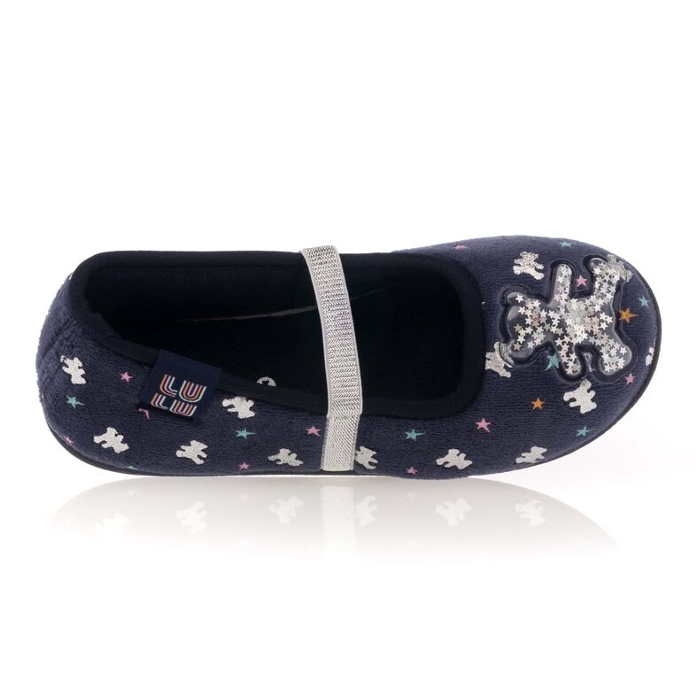  Pantufas azuis para meninas