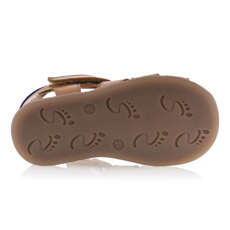 Brune sandaler/sko med åpen tå til babygutt