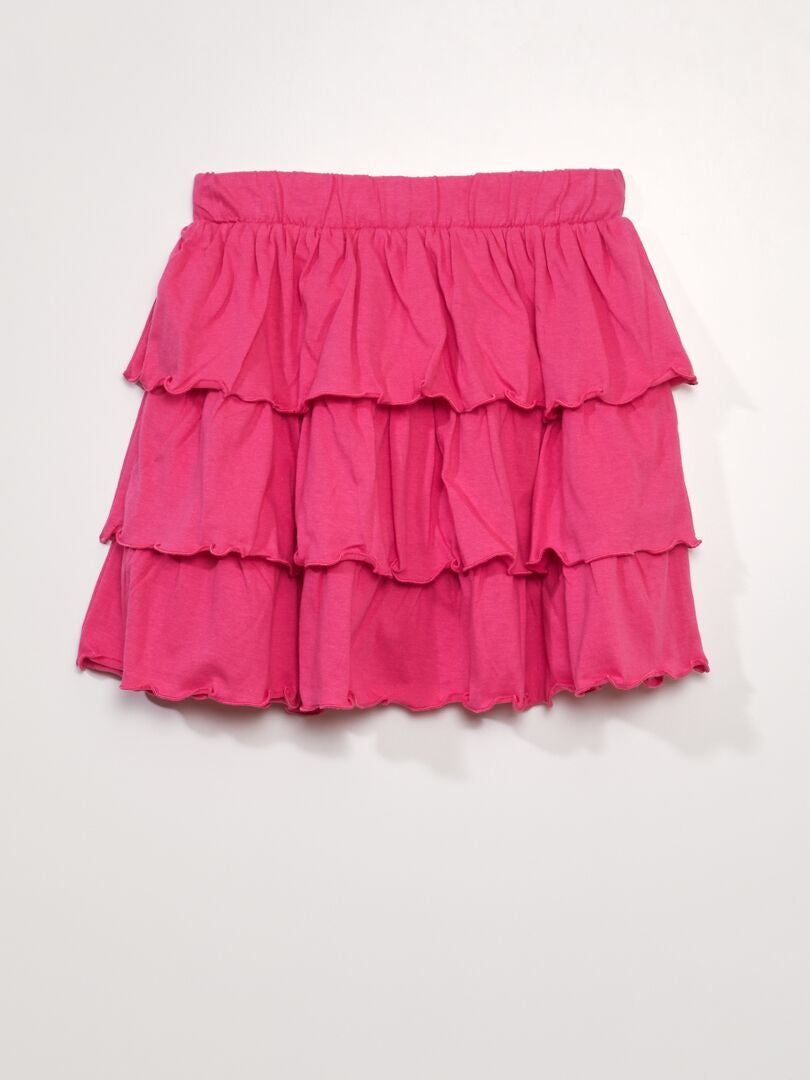 Rok met ruches in A-lijn model - ROZE