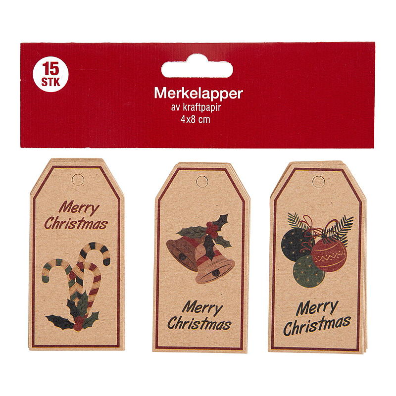 Geschenkanhänger für Zuhause, 15 Stück, Kraftpapier