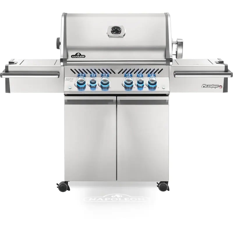 Napoleon Prestige PRO 500 propán grill infravörös hátsó és oldalsó égőkkel és forgónyárs készlettel - PRO500RSIBPSS-3