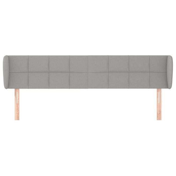 Tête de lit - vidaXL - Gris clair - 163x23x78/88 cm - Tissu durable