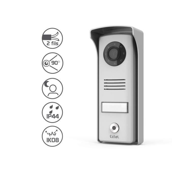 Videoportero Extel Compact de 4 pulgadas con botones táctiles