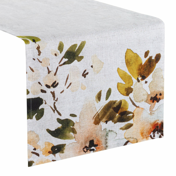 Obrus na stół Bieżnik NATU/3 40x140 cm lniany brązowy