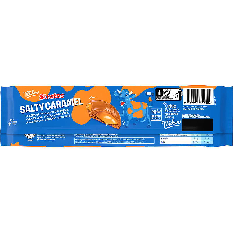 Nidar Stratos Caramello Salato piatto grande 190 g Nidar
