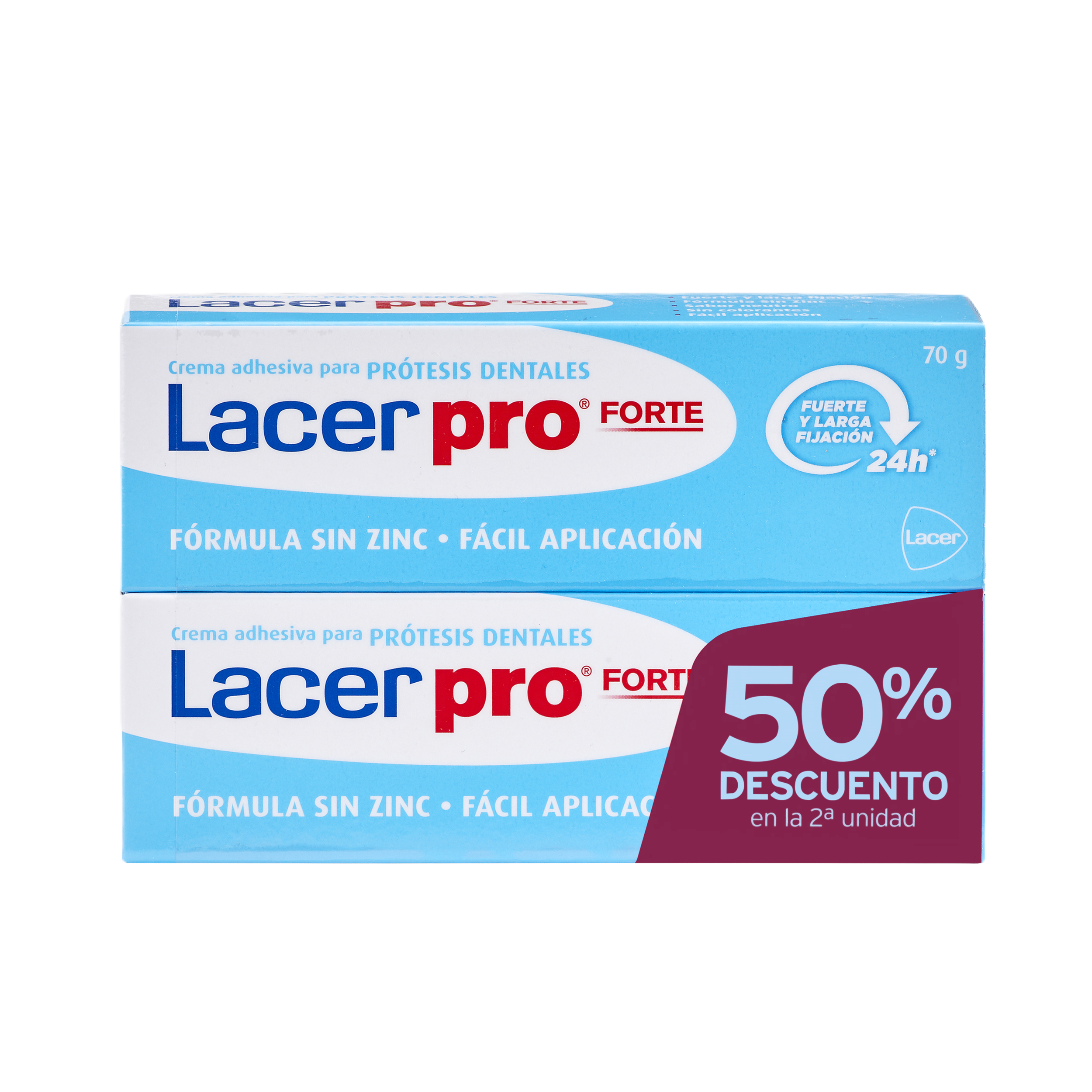 LacerPro Forte līmējošais krēms Zobu un mutes dobuma higiēna