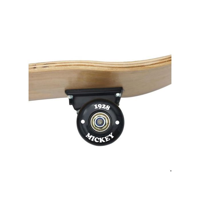 DISNEY Mickey Mouse STEAMBOAT Wooden Skateboard 79 cm, board for teenagers, large, lightweight and stable up to 100 kg