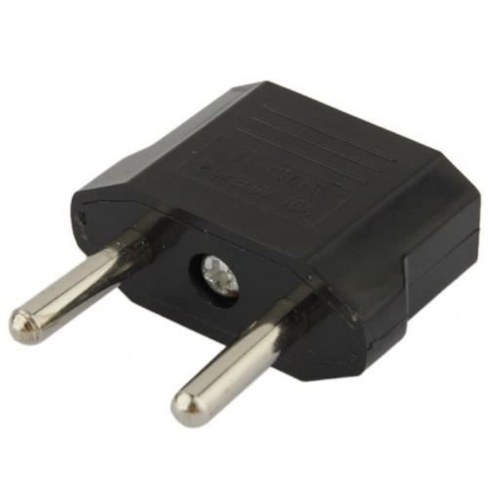 Adaptador de viaje - ZISONIX - De EE. UU. a Francia - Enchufe único - Hembra - De todo el mundo a Europa