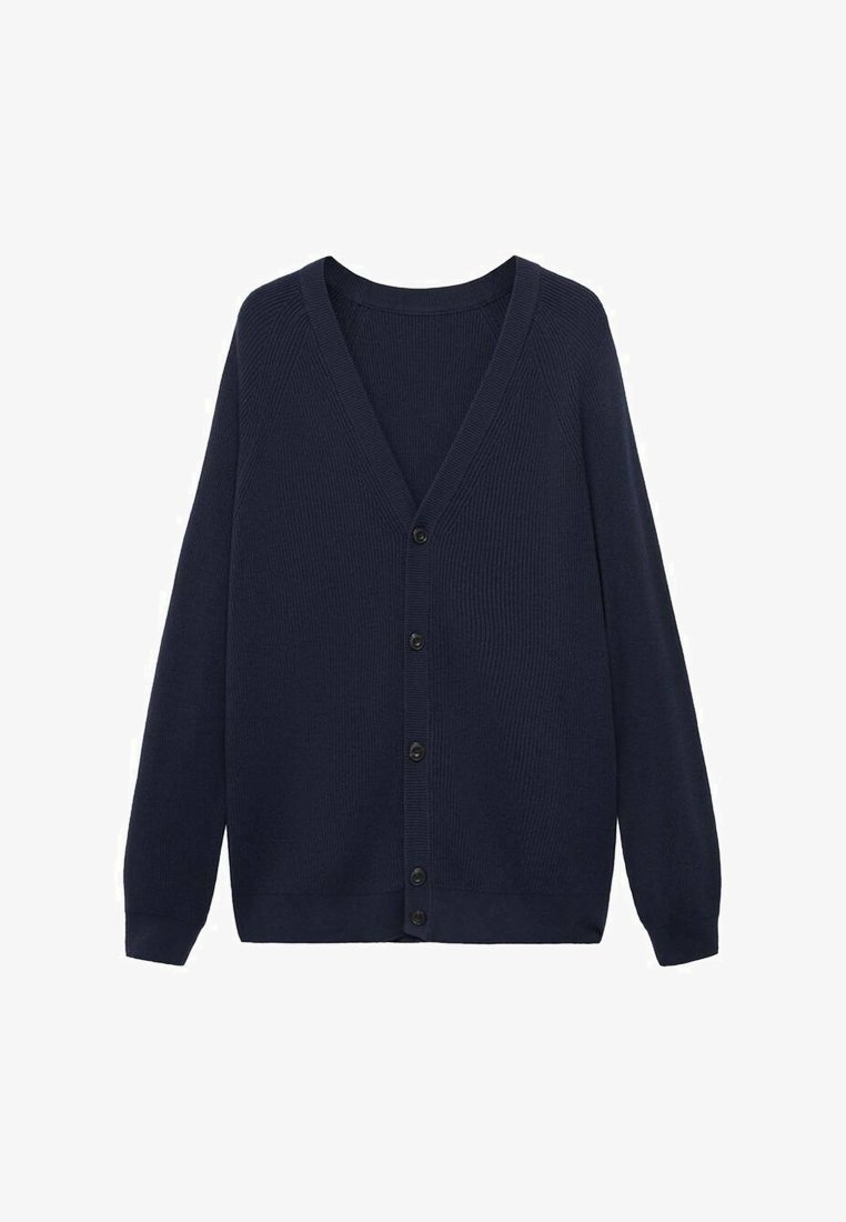Mango Cardigan - tmavě modrý