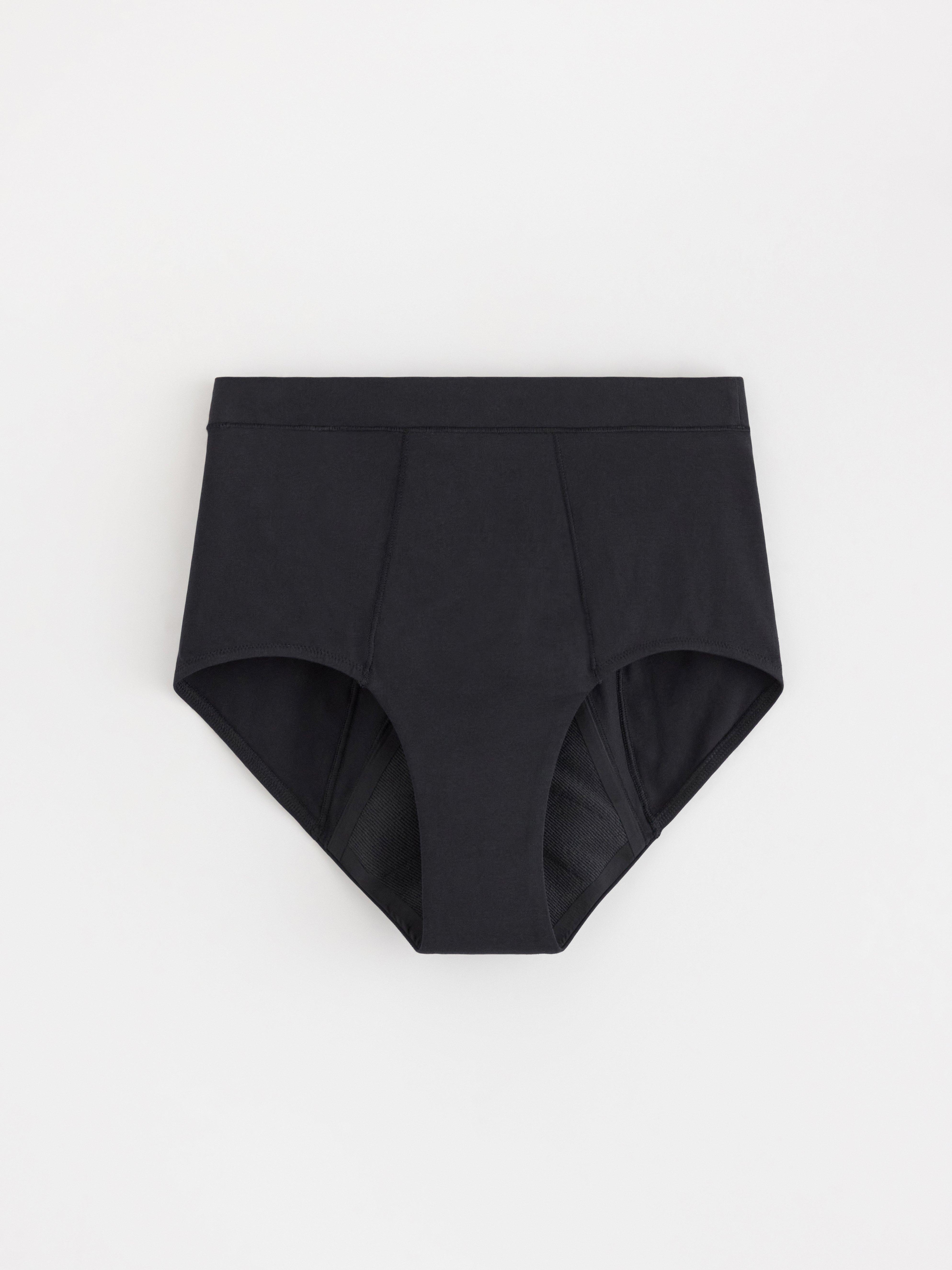 Menstrosa med super absorption – hög midja – Female Engineering Black