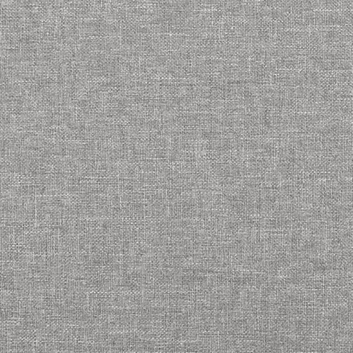 Base de cama de tela gris claro de 180x200 cm - FYDUN - Con muelles - Patas incluidas