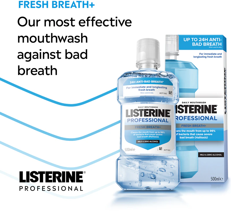 Enxaguante bucal Listerine Professional Fresh Breath+