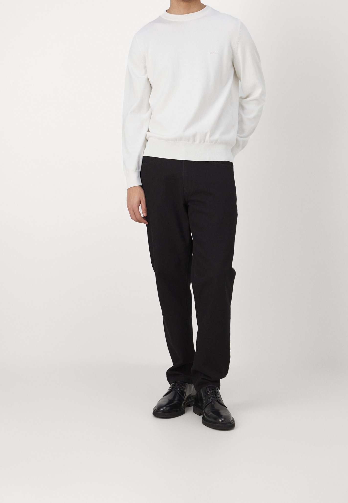 BOSS Pullover - weiß