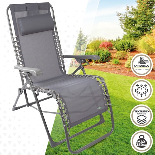  Zero Gravity Folding Lounge Chair with Cushion Aktive