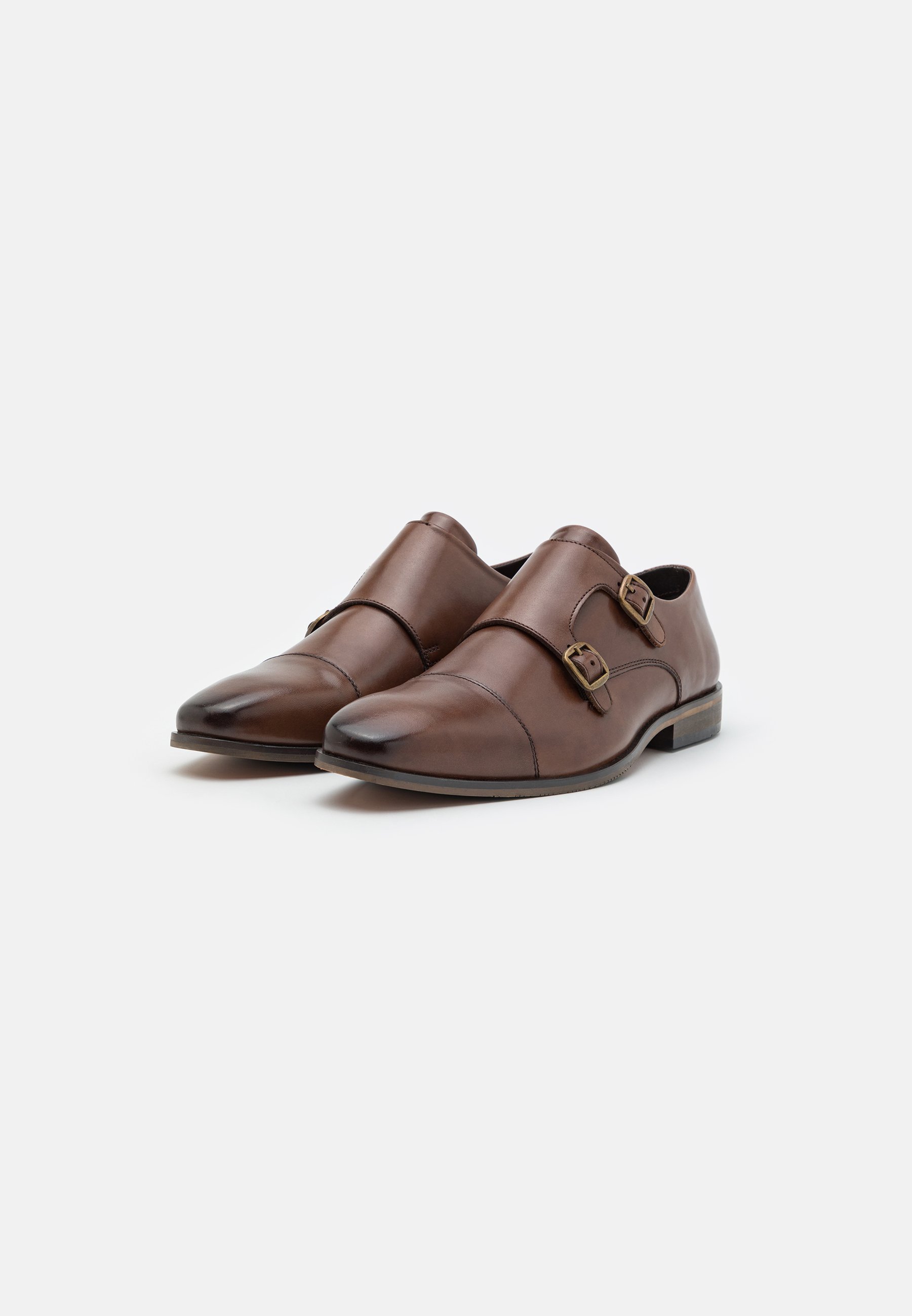 Pier One LEATHER - Slimme instappers - bruin