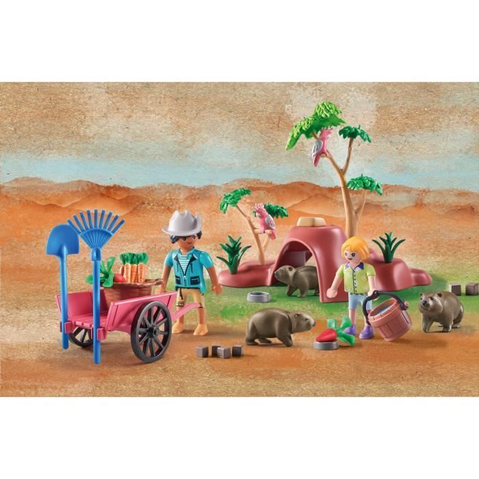 PLAYMOBIL 71625 Wombatholen, Wiltopia, 47 onderdelen, Leeftijd 4+