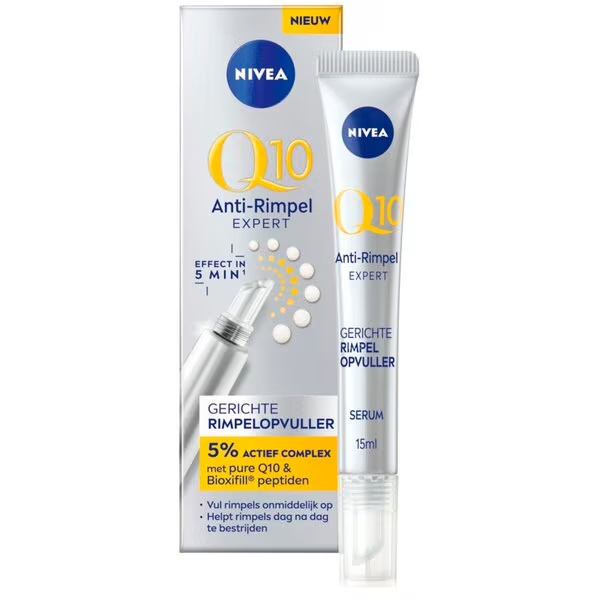 NIVEA Q10 Expert mērķtiecīgs grumbu aizpildītājs serums<br>15ml - nobriedušai ādai un visiem ādas tipiem