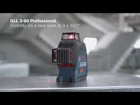 BOSCH GLL3-80 Contor laser multilinie cu fascicul roșu 3x360