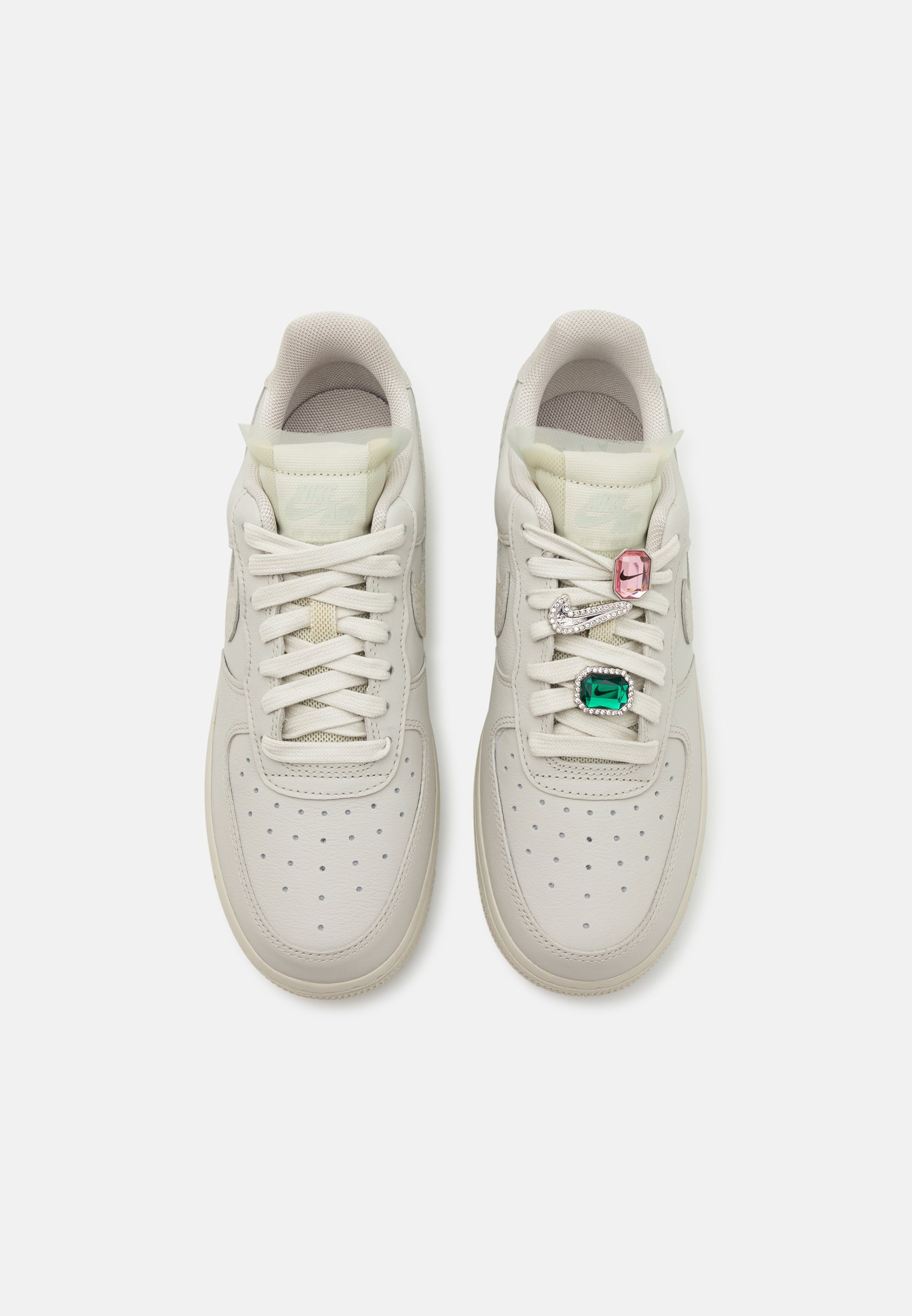 Nike Sportswear AIR FORCE 1 - Sneakers - lichtbeige/kellygroen/roze foam/zwart