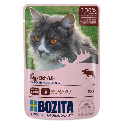 Bozita Stückchen in Geleebeuteln, gemischte Packungen, 12 x 85 g