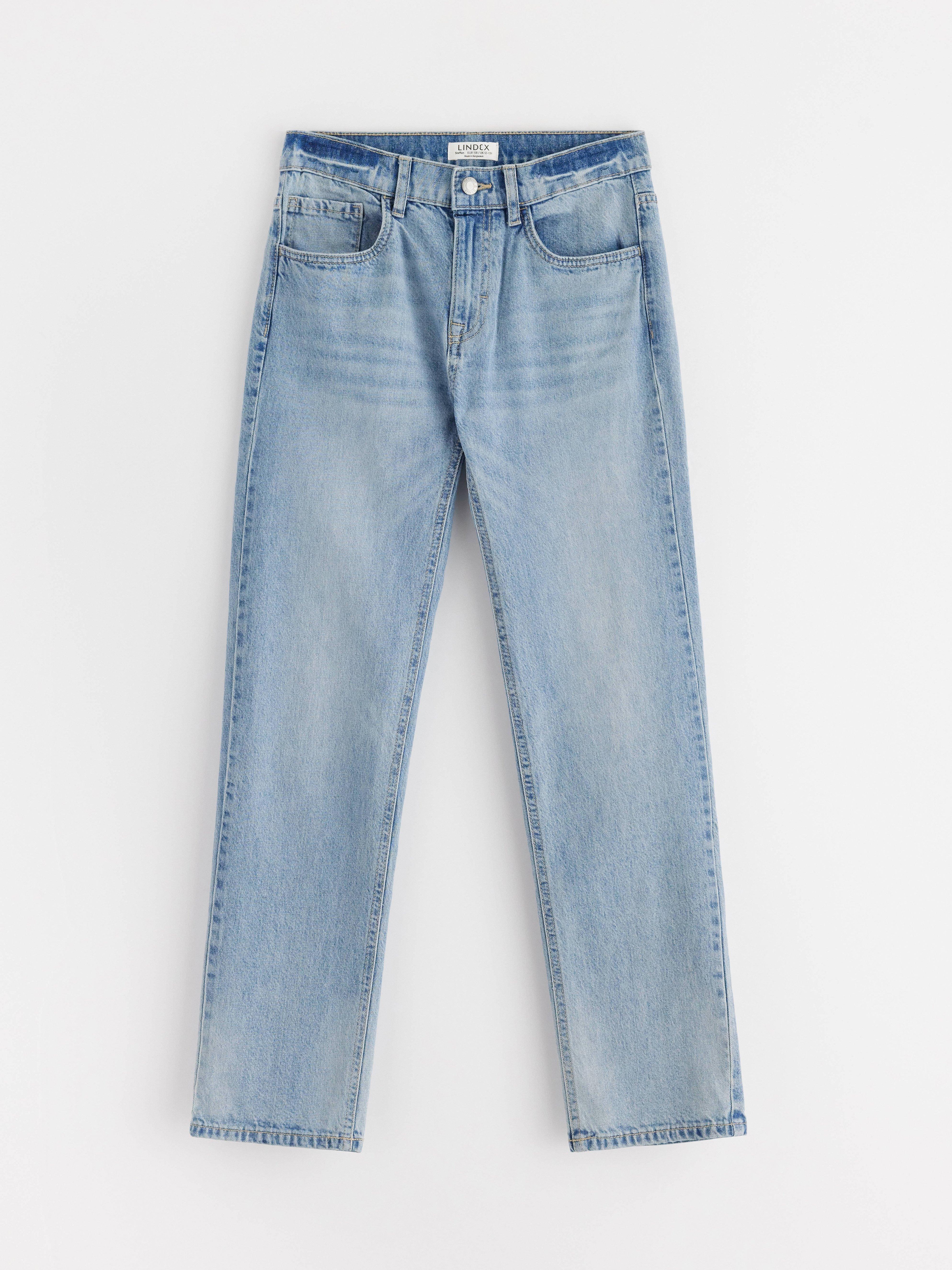 STAFFAN Jeans rectos de corte regular, mezclilla clara