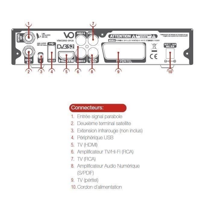 Ricevitore digitale terrestre satellitare THOMSON THS 804 TNTSAT HD