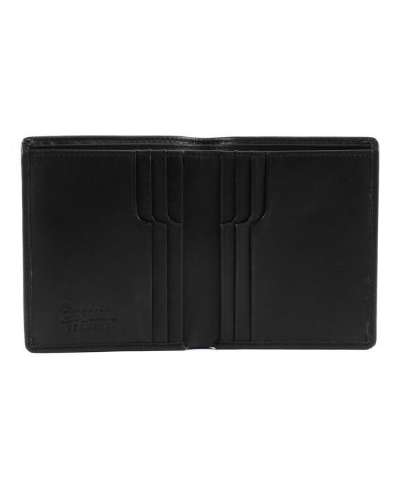 Esquire Men's Black Leather Wallet - Harry RFID CC Wallet High S 57302