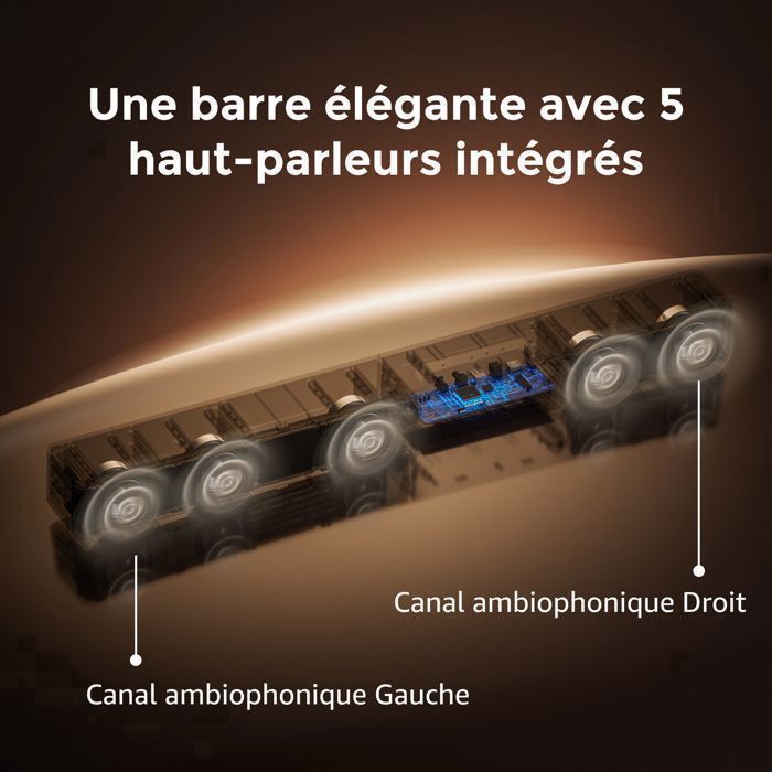 Soundbar ULTIMEA Poseidon M60 Boom - Sistem Soundbar Dolby Atmos cu 5.1 canale și Subwoofer - 340W