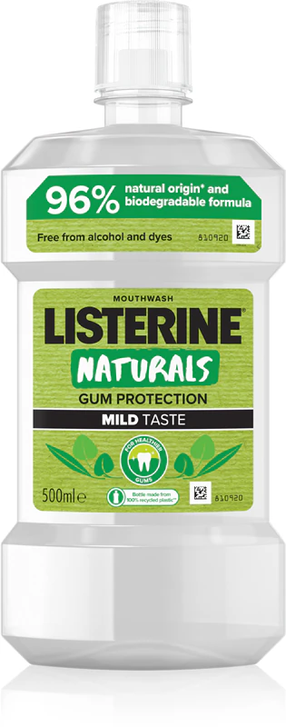 Ústní voda Listerine Naturals na ochranu dásní